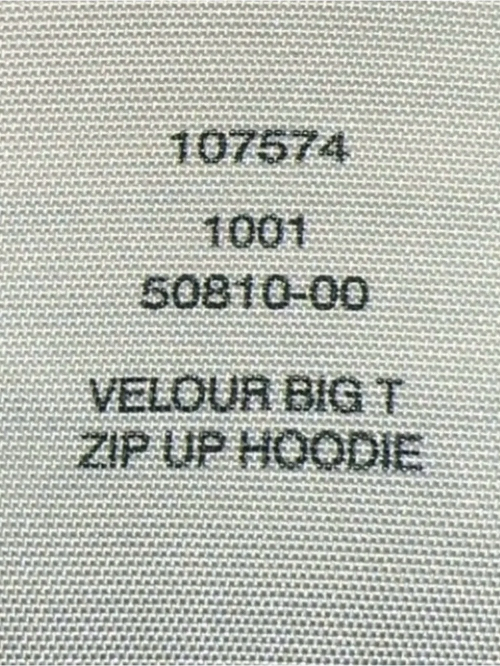 True Religion Black Velour Hoodie Jacket with World Tour Back Patch
